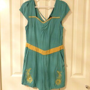 HER UNIVERSE x DISNEY ALADDIN Princess Jasmine cosplay peacock romper